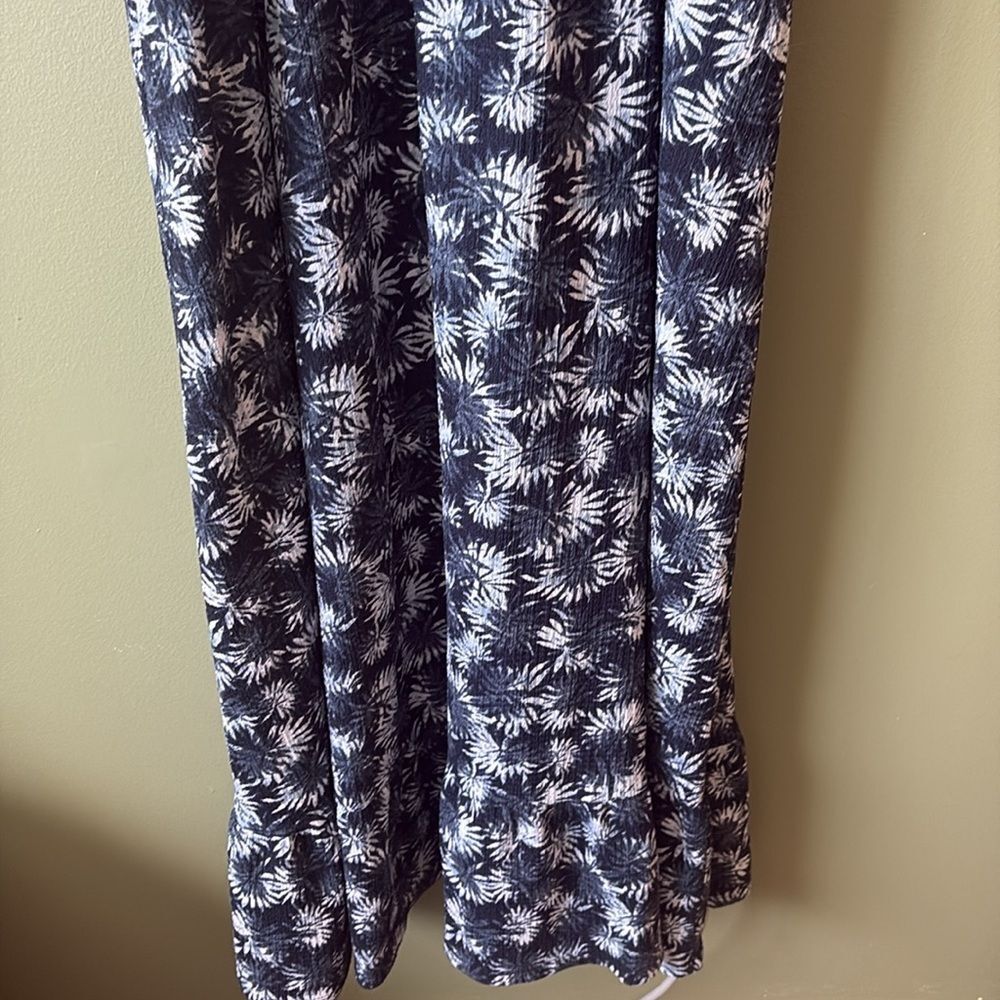 Michael Kors Tie Dye Palm Leaves Tropical Printed Smocked Maxi Dress Plus 3X - Picture 8 of 8